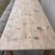 Large vintage wooden farmhouse table, 2.45m, 8 people