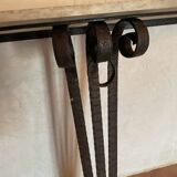 Large wrought iron console