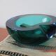 Empty pocket in murano glass two blues