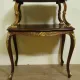 Louis XV style console table with two tiers.