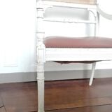 Louis XV style canned armchair lacquered wood