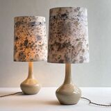 Pair ceramic lamps