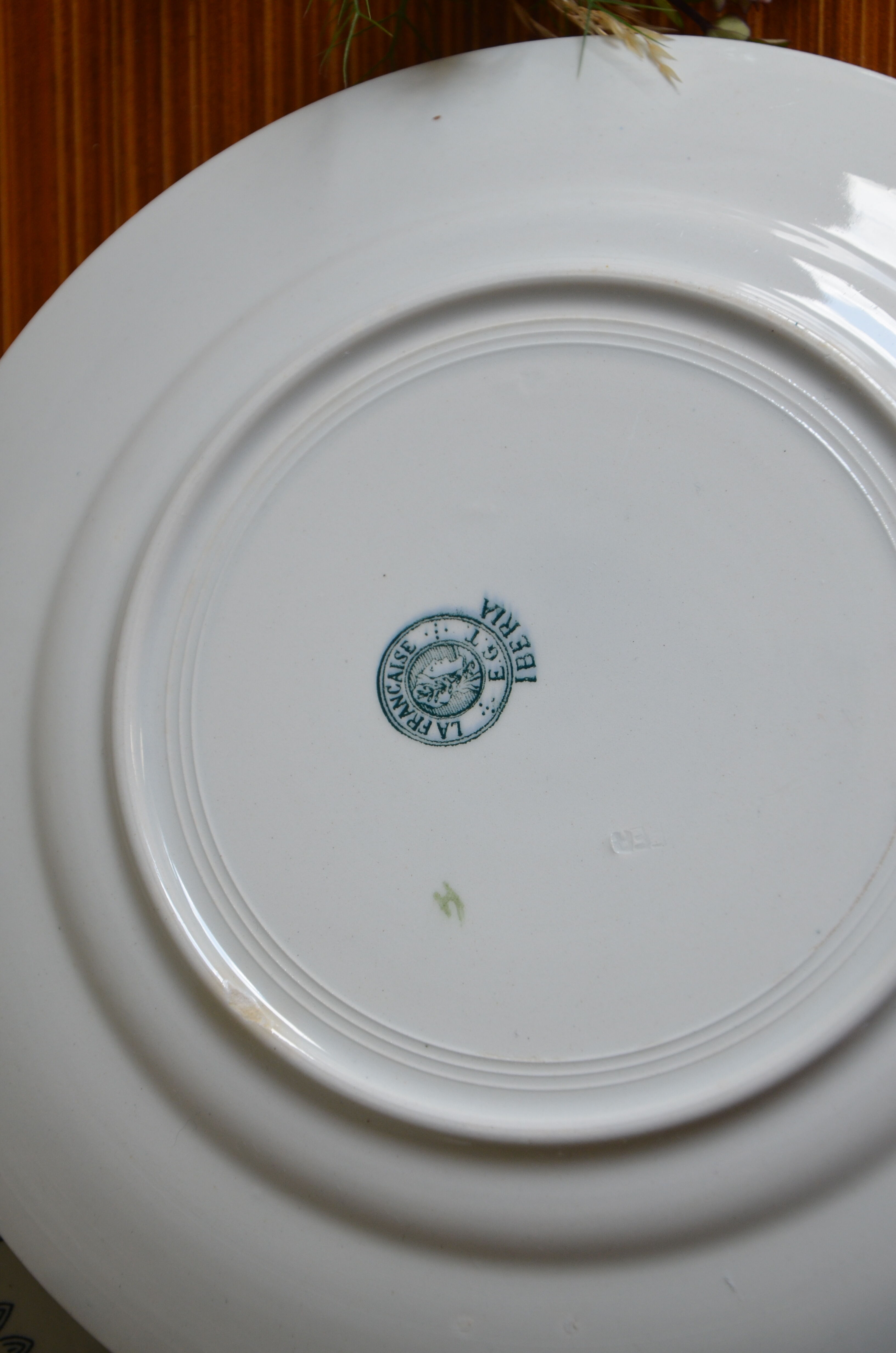 Lot de 8 assiettes Saint Amand, collection Iberia