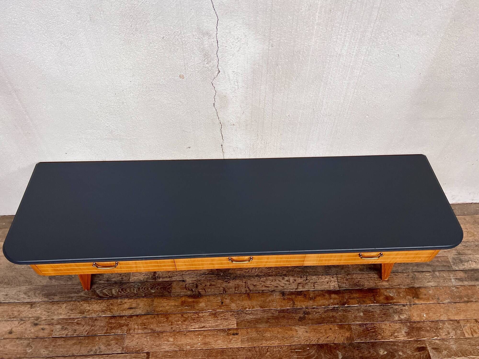 Enfilade meuble tv hifi vintage 50/60 pieds compas