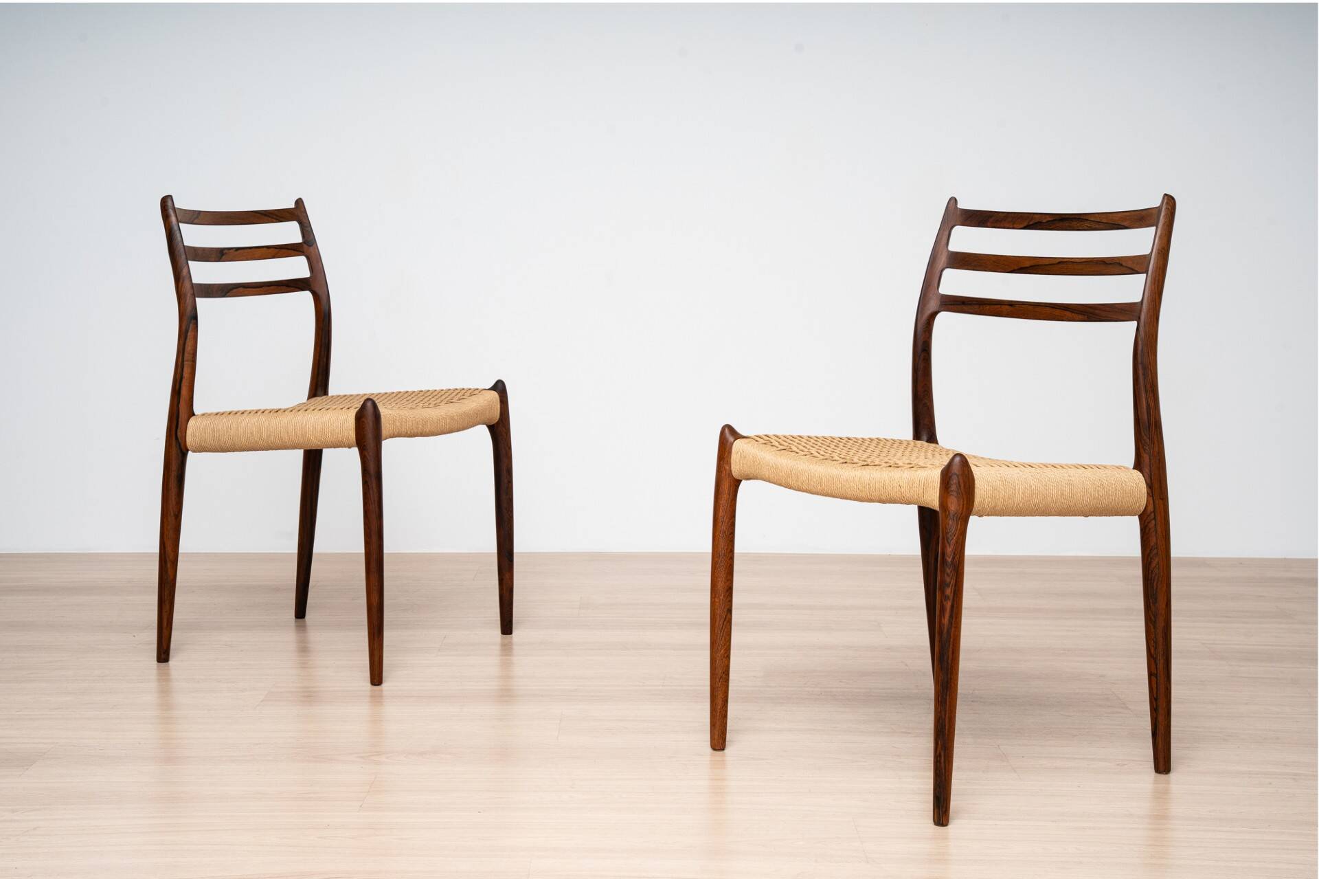 Niels Otto Møller Model 15 Dining Table with Six Model 78 Chairs, J.L. Møll
