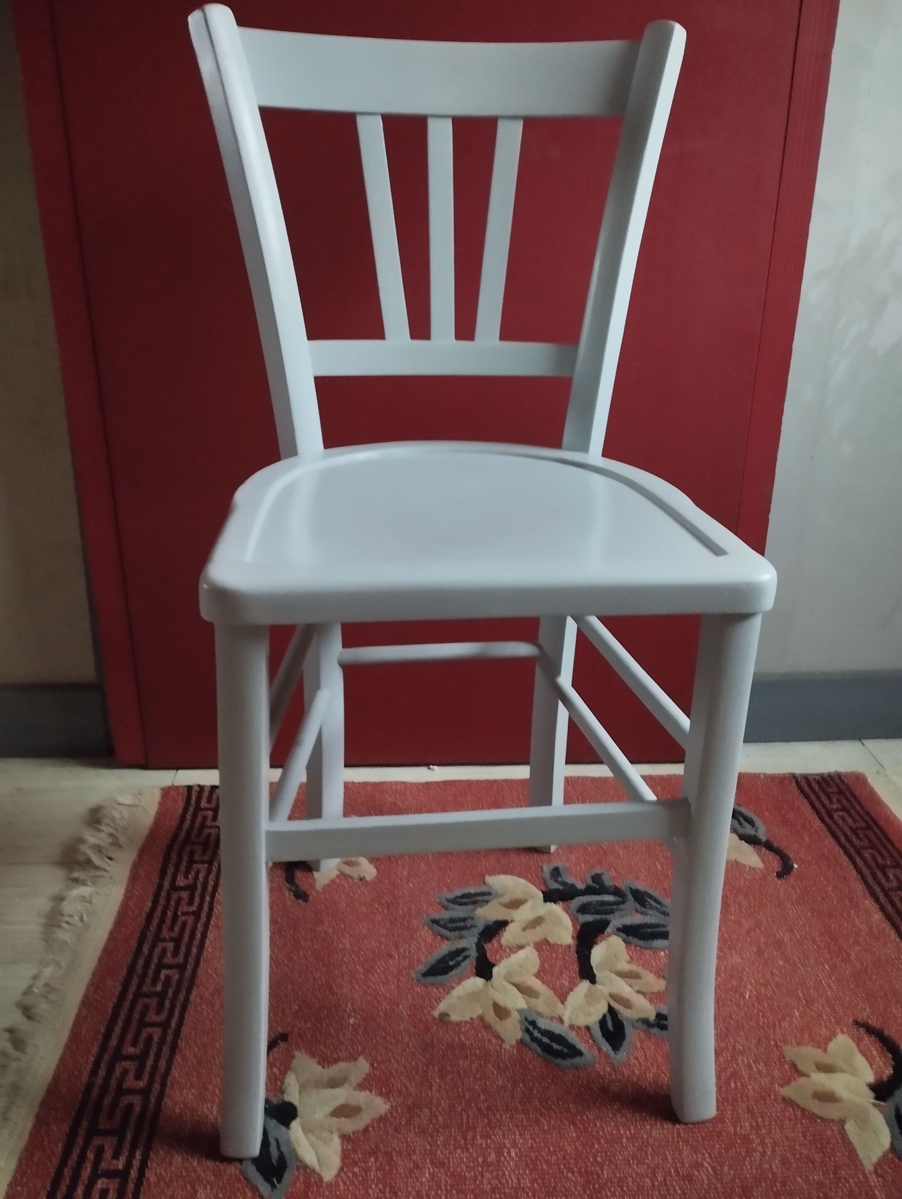 Vintage bistro chair, grey