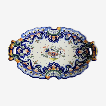 Blue ceramic tray of Desvres