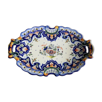 Plateau céramique bleue de Desvres