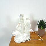 Cygnes en porcelaine avec des détails en or vintage
