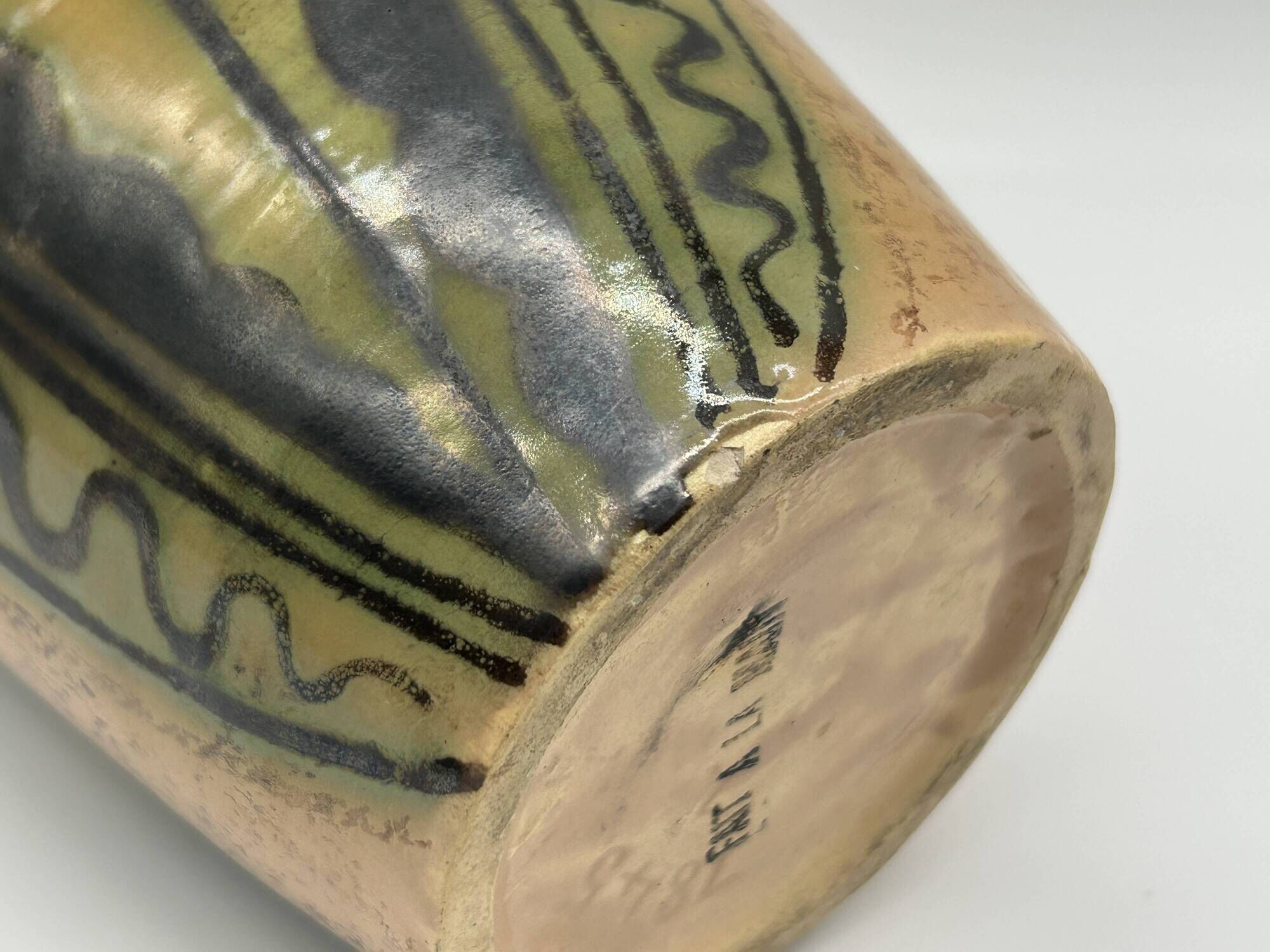 Art deco vase attributed to louis randour for saint-ghislain