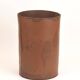 Authentic leather wastebasket/bin by Carl Auböck from the mid-20th century.
