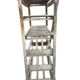VINTAGE INDUSTRIAL WOODEN SHELF ON WHEELS