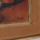 Swedish Oil on Board “Still Life with Jug,Bottle and Fruit” By CW Framed 60×51cm