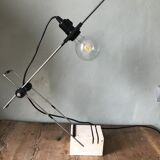 Fratelli Mannelli travertine desk lamp, 1970s