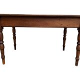 Walnut Farmhouse Table with 2 Drawers. 19's