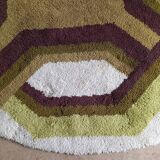 Tapis space age en laine, années 70