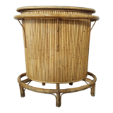 Vintage bamboo and rattan bar