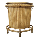 Vintage bamboo and rattan bar
