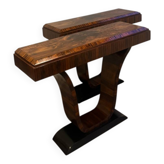 Art Deco pair of consoles