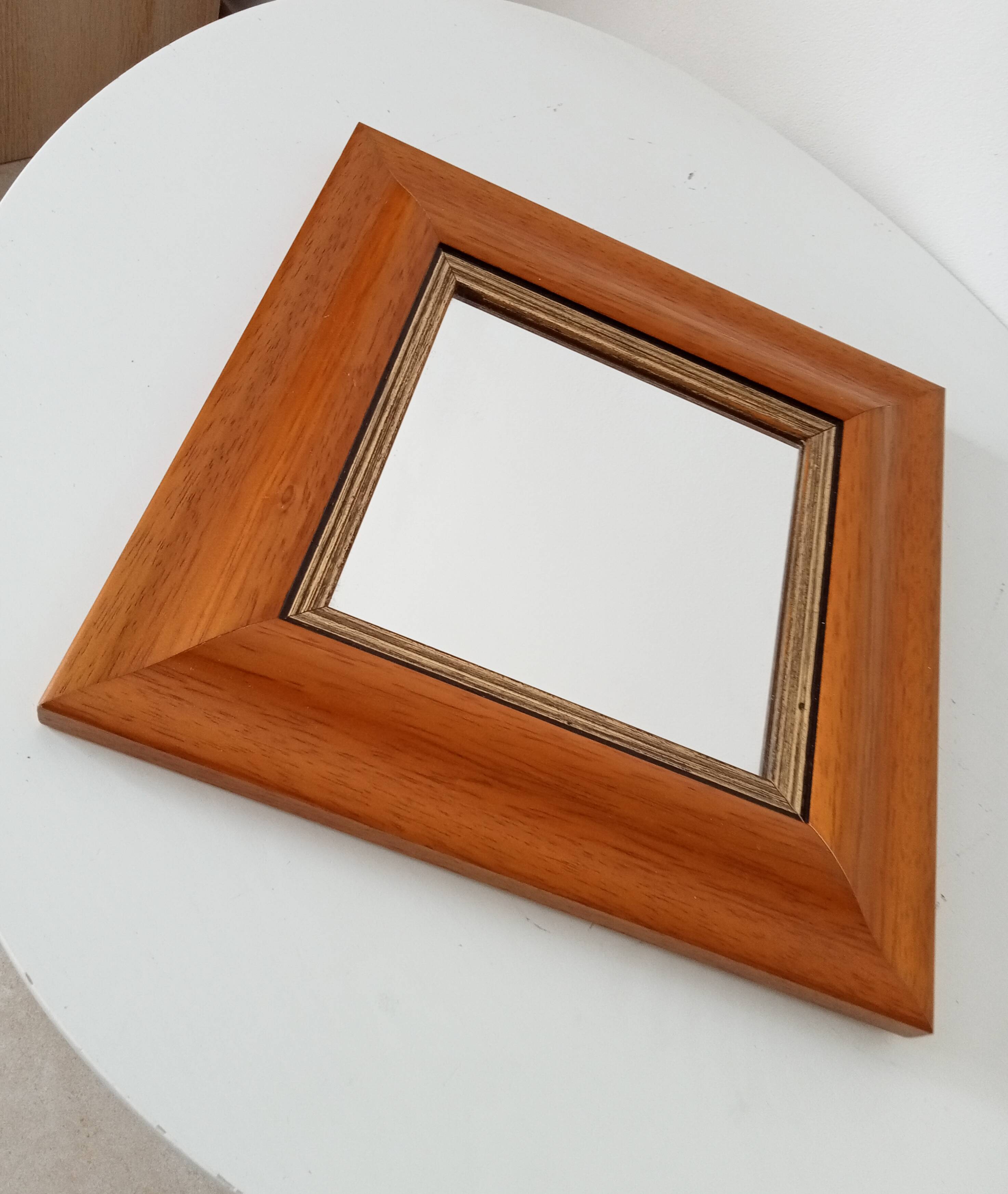 Vintage beech mirror