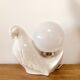 Bird lamp "dove" in white ceramic, 1970