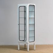 Vintage Iron And Glass Medical Cabinet, 1970s