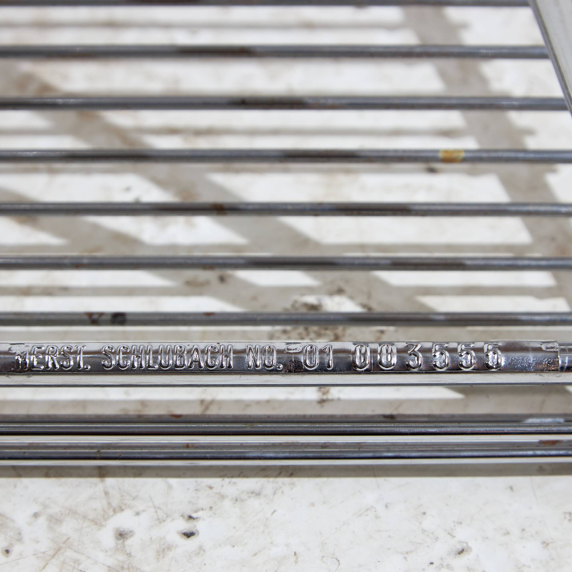 Kreuzschwinger steel bar stool by till behrens for schlubach, set of 2 (mk10476)