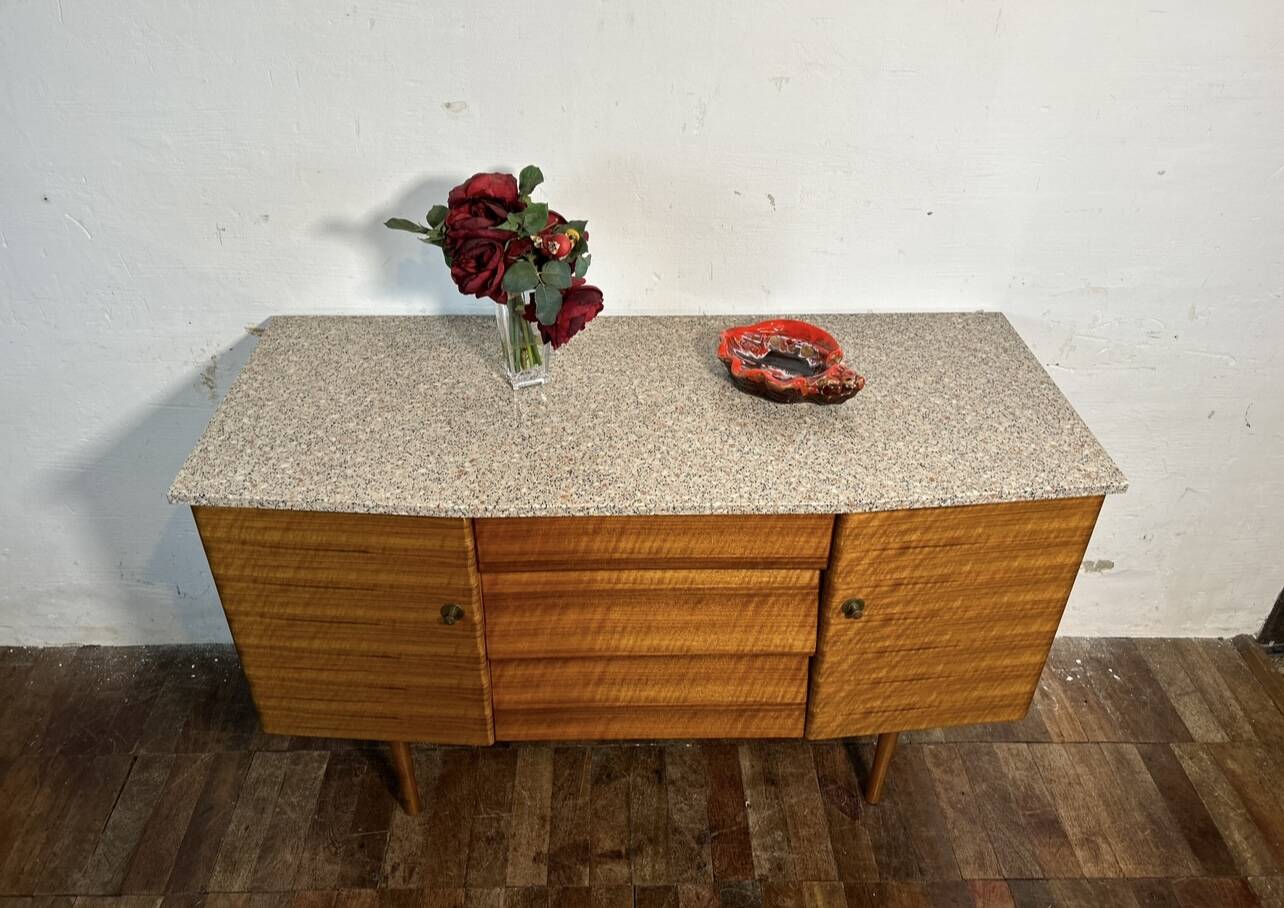 Mid century retro vintage teak sideboard washstand by Beautility 1960
