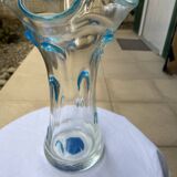 Blown glass flower vase.