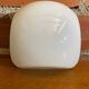Antique square white opaline ceiling light