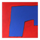 Minimalist abstract "blue shape" signed