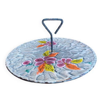 Vintage ceramic serving dish - Le Poët-Laval -