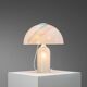 Doria table lamp in bubble glass with rainbow coloured details