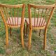 2 Baumann chairs No.12 brown seat