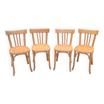 Set of 4 vintage Baumann bistro chairs