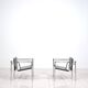 Fauteuil « lc1 » de charlotte perriand pour le corbusier, édités par cassina