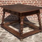 Table of changer in walnut work Swiss 19th century