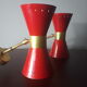 Italian red wall lights