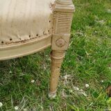 Pair of vintage antique Directoire style armchairs