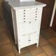 Meuble de dentiste vintage en bois et marbre