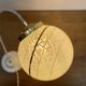Vintage art deco globe pendant light in mint and gold clichy glass
