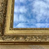 Napoleon III bevelled ice mirror 132x42cm