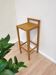 Vintage Beech Wood Bar Stool: Minimalist Japandi Kitchen Island Chair