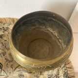 Gilded brass flowerpot
