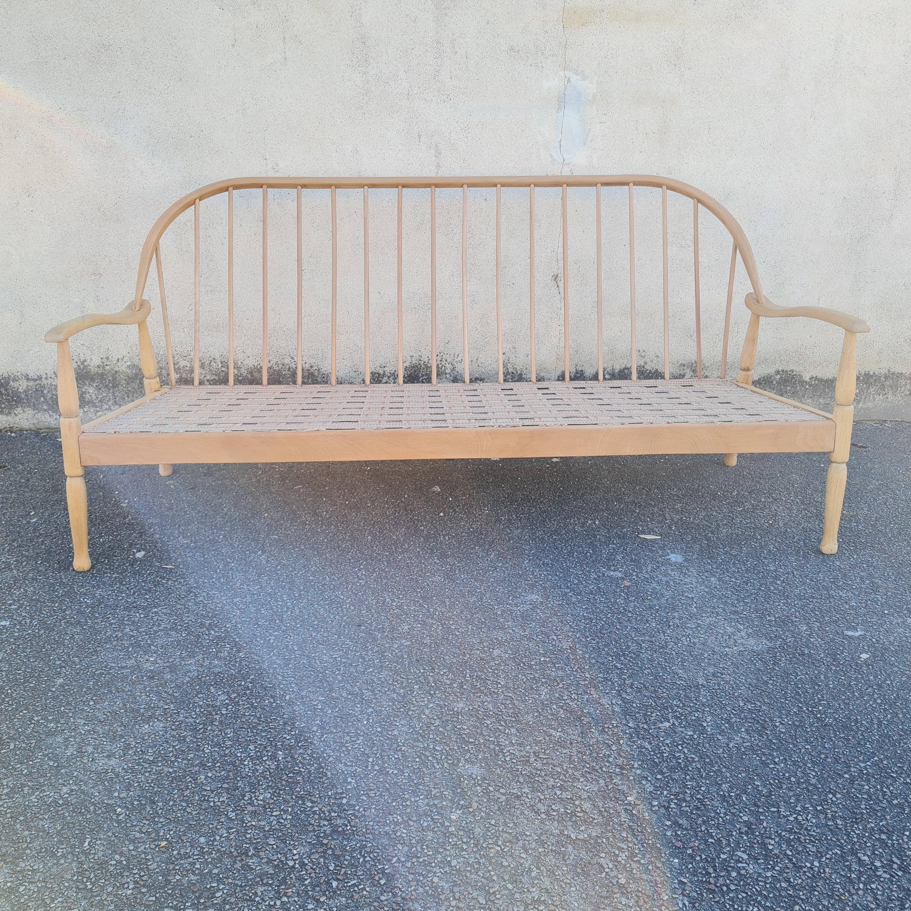 Sofa Ercol 3 place in light wood