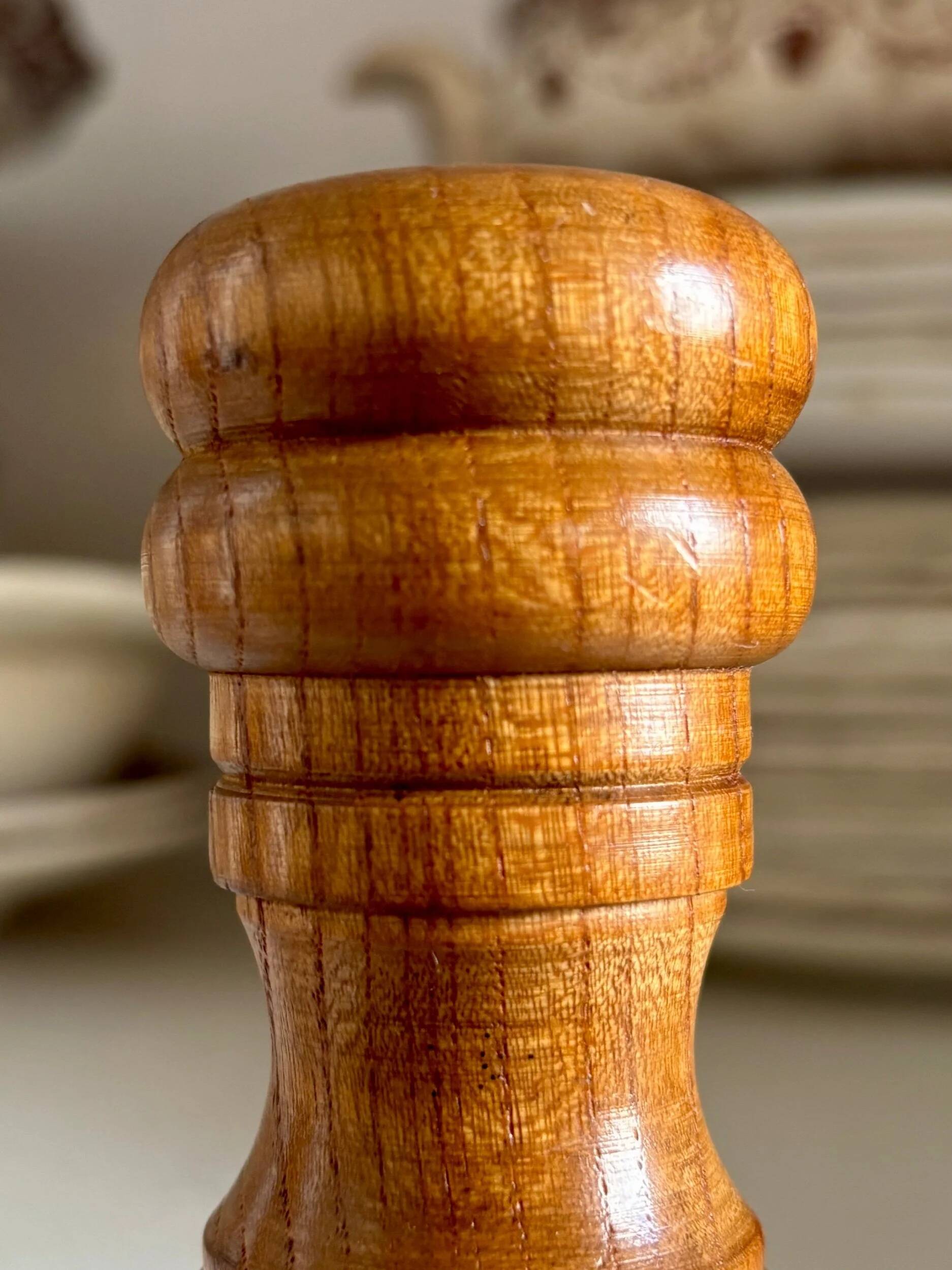 Medium wooden salt and pepper shakers no. 3