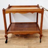 Wooden serving trolley