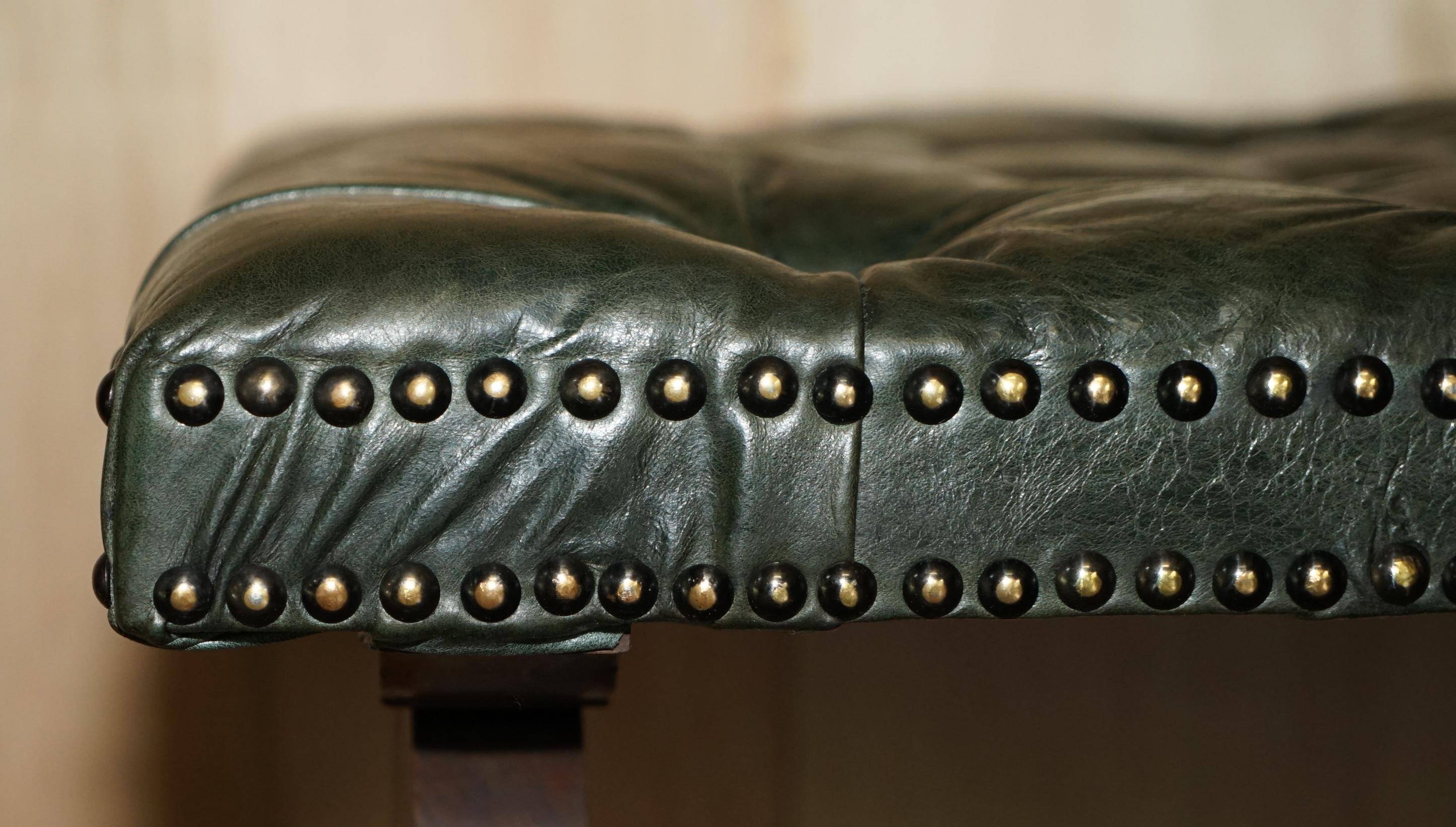 Victorian Chesterfield leather sofa