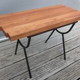 Table basse portique 1950 bois métal