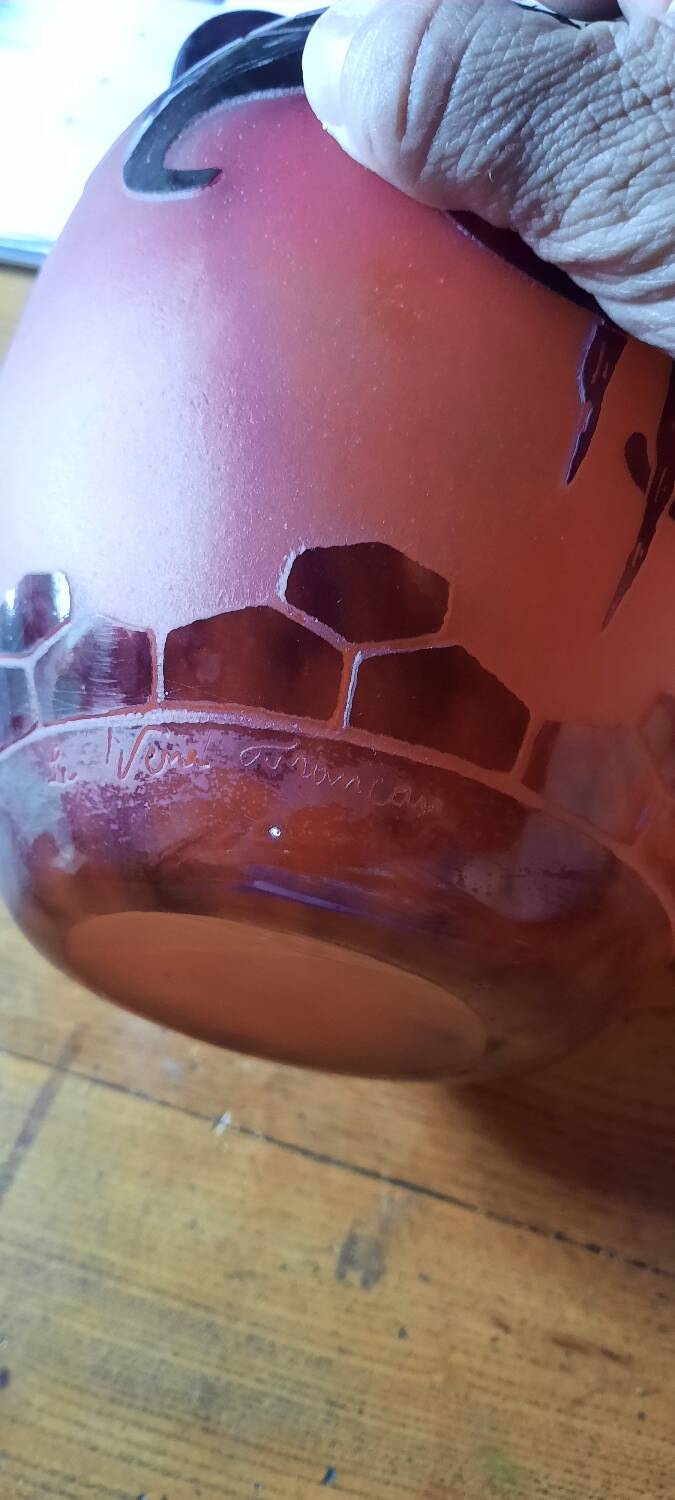 Art Deco "French Glass" vase